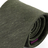 Green Vasilio Silk & Linen Tie 8cm